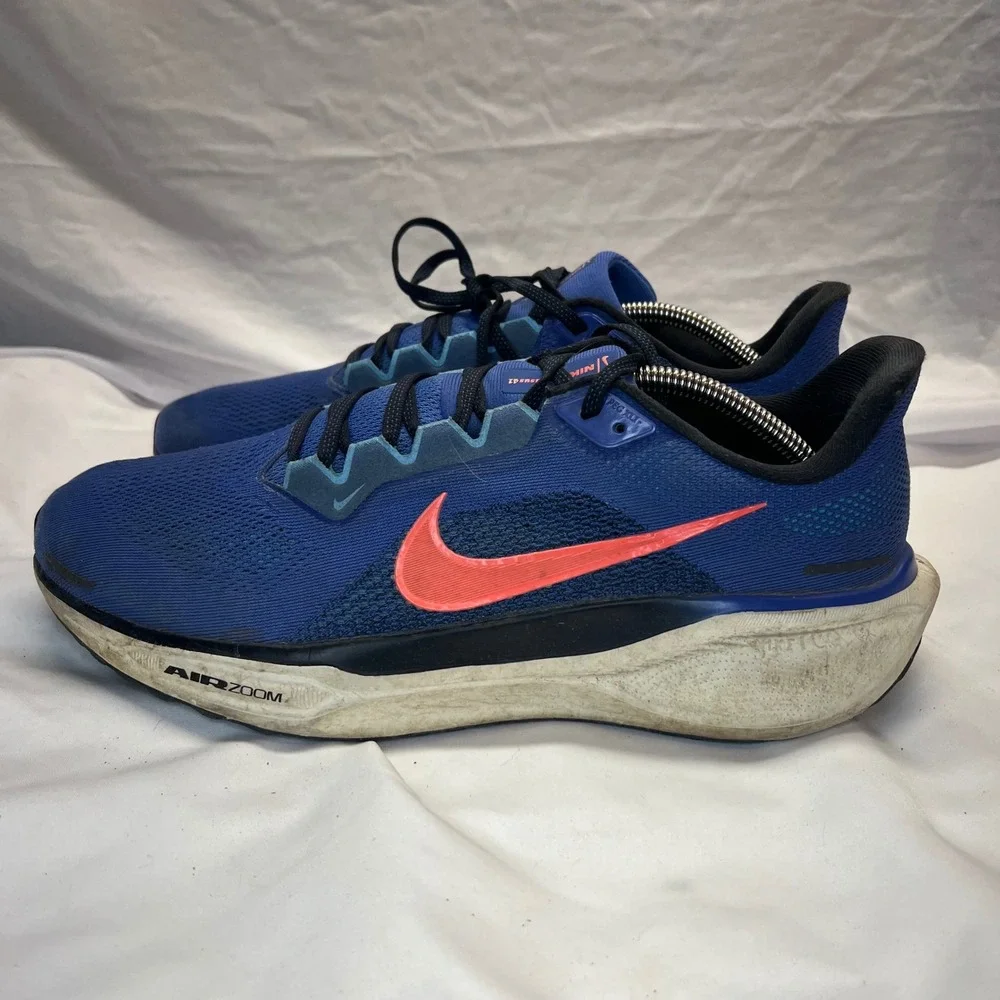 Nike Air Zoom Pegasus 41 Mens Running Shoes Blue‎ Crimson FN4932-401 Size 11.5